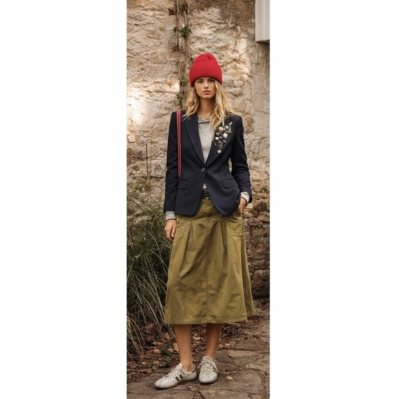 DIANA GALLESI Jackets & Blazers - DIANA GALLESI Black Single Button Tailored Italian Blazer Women US 8 EU 44